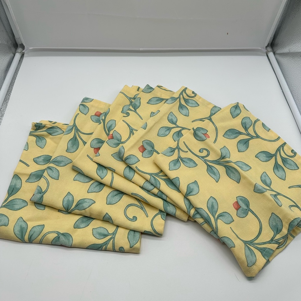 Pfaltzgraff Set of 6 Cloth Napkin Napkins French Quarter Table Linens